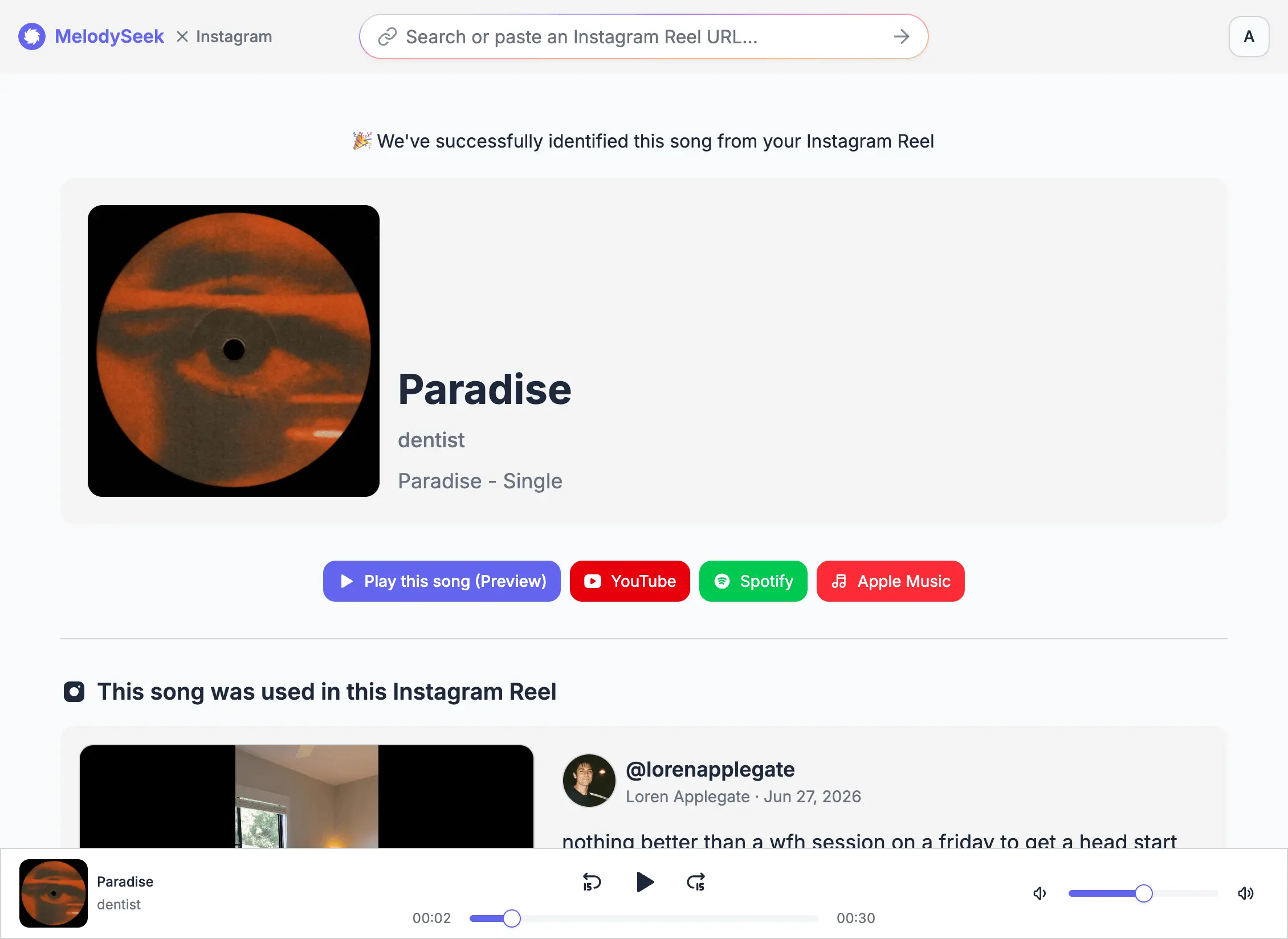 Find Music from Any Instagram Video