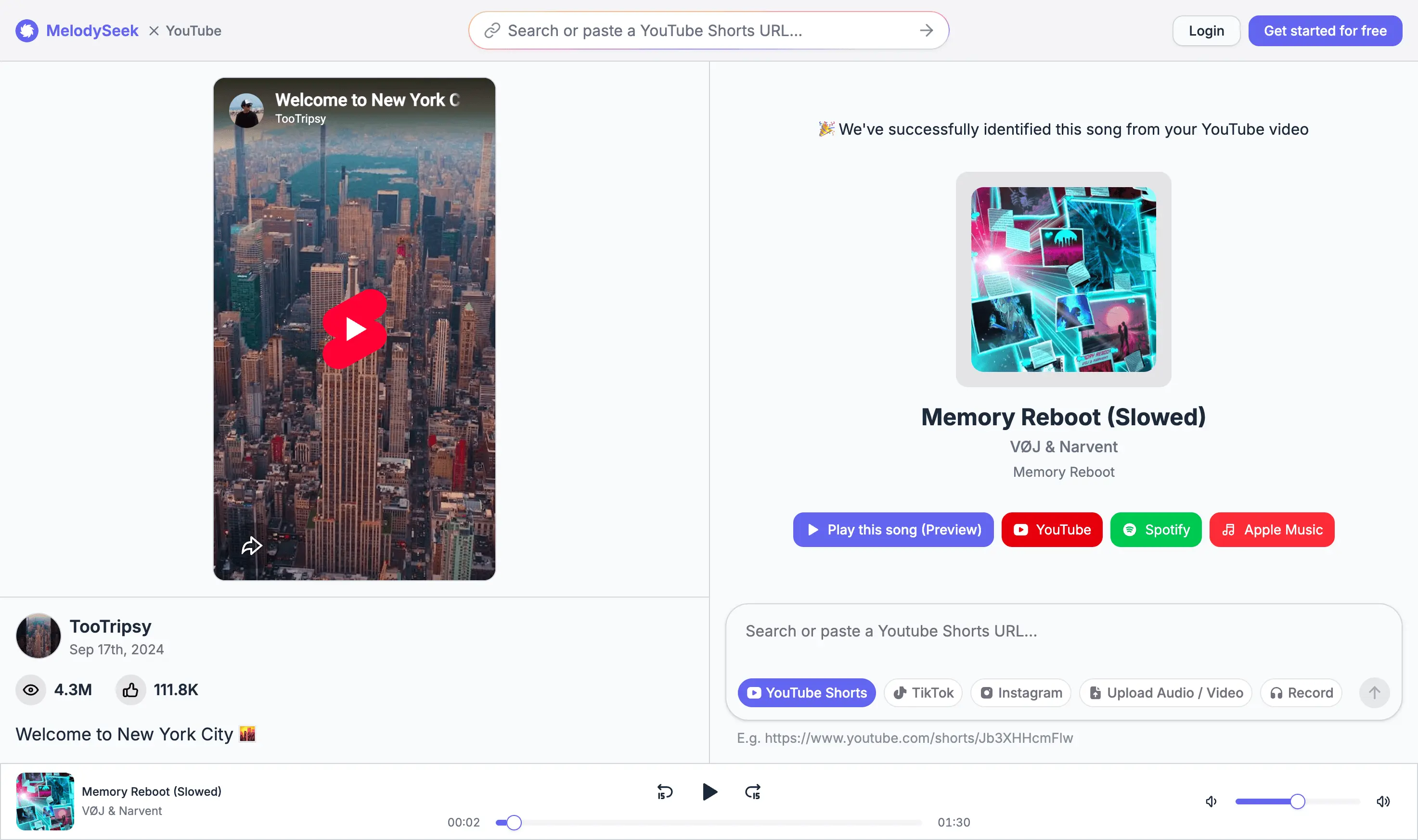 Identify Background Music in Video Clips